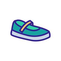 mary jane shoe icon vector outline illustration