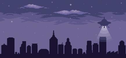 pixel art city