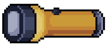 icono de vector de linterna de pixel art para juego de 8 bits sobre fondo blanco