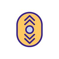 Scroll the screen icon vector. Isolated contour symbol illustration vector