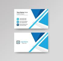 Modern Creative and Clean Business Card Design Template Vector