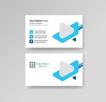 Modern Creative and Clean Business Card Design Template Vector