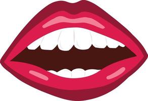 Open Mouth Comic Mouth Expression vector