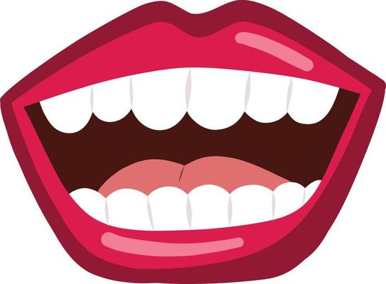 Free mouth - Vector Art