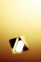 Abstract image of a glass pyramid photo