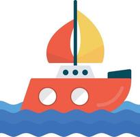 Sailing Flat Icon vector