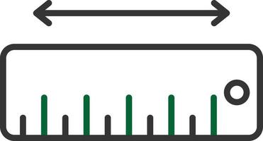 Measure Line Two Color vector