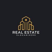Inspirational real estate building logo design bundle vector