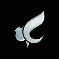 awesome bird logo vector