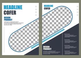 headline cover flayer banner template vector