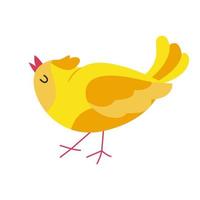 Cute little bird. Exotic bird. Vector illustration