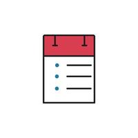 Document line icon vector