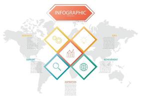 presentation business info-graphic template, abstract infographics number options template,used for web design, business step options, banner. Vector illustration