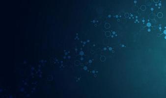 Molecules or DNA medical structure background vector design.