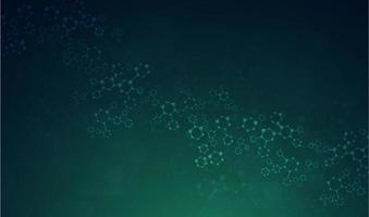 Molecules or DNA medical structure background vector design.
