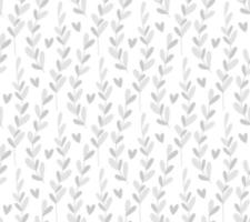 Seamless pattern background with abstract hand drawn plant branch silhouette. Cute minimalist winter cool color neutral floral backdrop vector