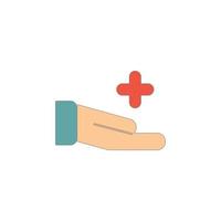 Hand Medic Icon vector