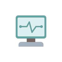 Monitor ICU Icon vector