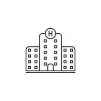 Hospital Building Icon vector