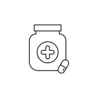 Medicine Bottle Icon vector
