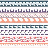 Vector seamless triangles pattern maori, ethnic, japan style. Colorful geometric background.