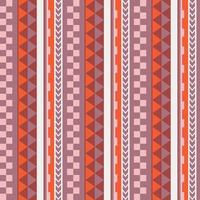 Vector ethnic boho seamless pattern in maori style. Geometric border with decorative ethnic elements. Pastel colors vertical pattern.