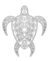 dibujo tortuga zentangle para colorear página, diseño de pantalones, logo, tatuaje y decoración. vector
