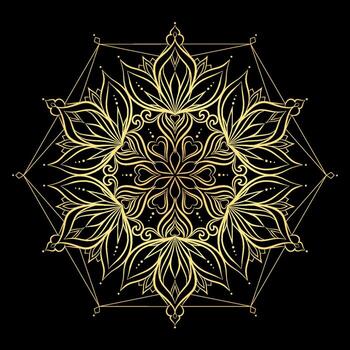 patrón de mandala de color degradado vector