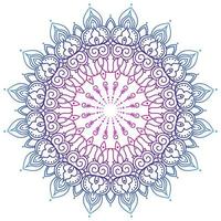 Gradient color mandala pattern vector