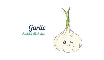 Garlic Illustration design vector