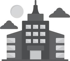 Cityscape Flat Greyscale vector