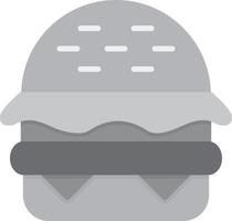 Hamburger Flat Greyscale vector