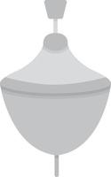 Spinning Top Flat Greyscale vector