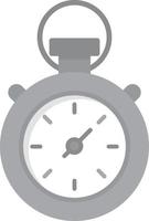 Stopwatch Flat Greyscale vector