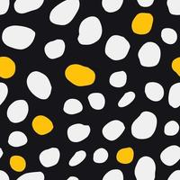 Abstract seamless vector pattern with hand drawn round shapes. Simple and elegant texture with organic polka dots