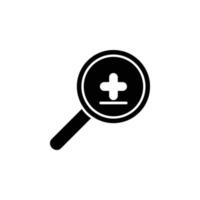 Search Hospital Icon vector