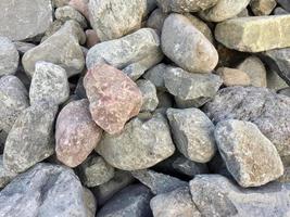 pile of stones with various shapes photo
