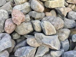 pile of stones with various shapes photo