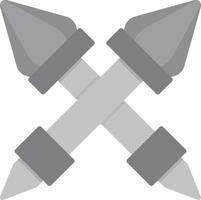 Scepter Flat Greyscale vector