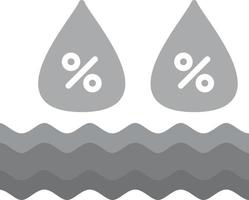 Humidity Flat Greyscale vector