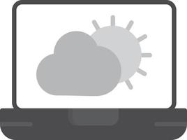 Weather Forecast Flat Greyscale vector