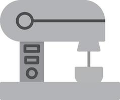Mixer Flat Greyscale vector