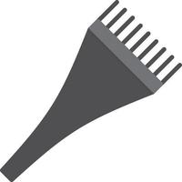 Hair Dye Brush Flat Greyscale vector