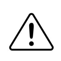 attention icon vector design template