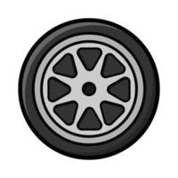 Illustration vector graphic of wheel icon logo.