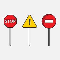 Illustration vector graphic of traffic sign.