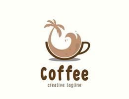 diseño de logotipo de café vector