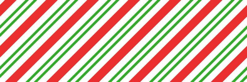 Christmas candy cane striped seamless pattern. Christmas candycane background with red and green stripes. Peppermint caramel diagonal print. Xmas traditional wrapping texture. Vector illustration
