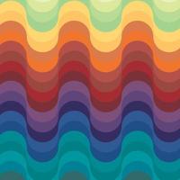 Pattern background wavy lines vector