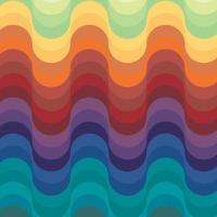 Pattern background wavy lines vector